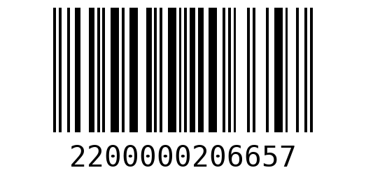 Штрихкод 2200000206657