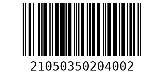 Штрихкод 21050350204000
