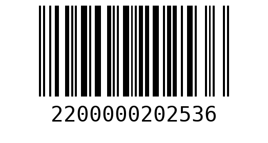 Штрихкод 2200000202536