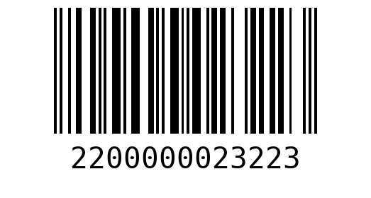 Штрихкод 2200000023223