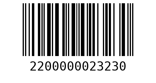 Штрихкод 2200000023230