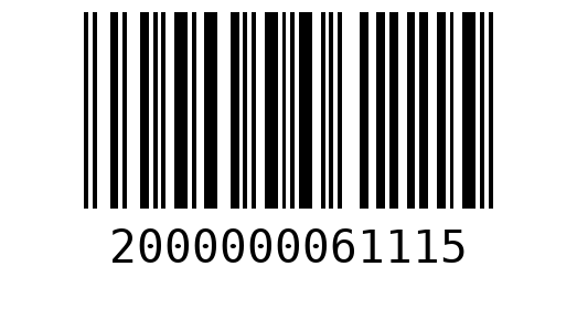 Штрихкод 2000000061115