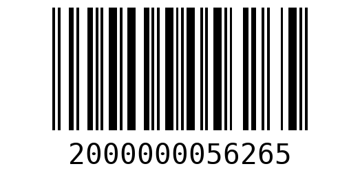 Штрихкод 2000000056265