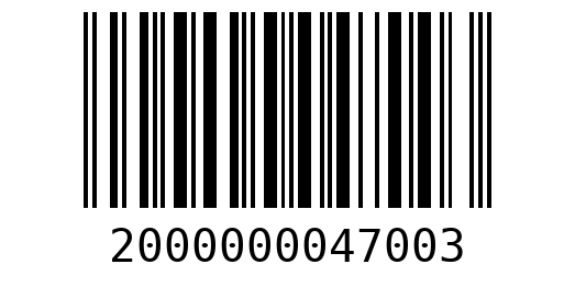 Штрихкод 2000000047003