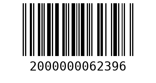 Штрихкод 2000000062396