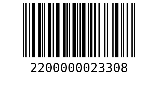Штрихкод 2200000023308