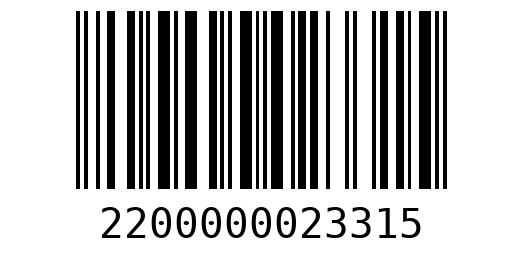 Штрихкод 2200000023315