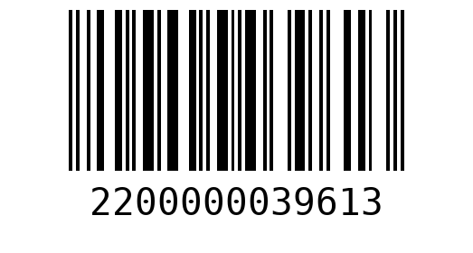 Штрихкод 2200000039613
