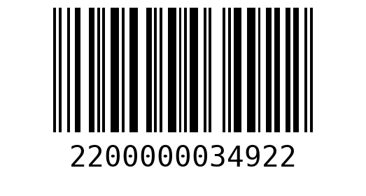Штрихкод 2200000034922