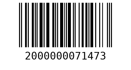 Штрихкод 2000000071473