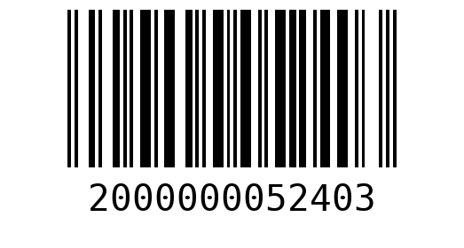 Штрихкод 2000000052403