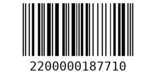 Штрихкод 2200000187710