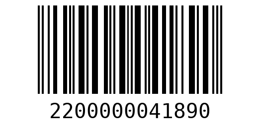 Штрихкод 2200000041890