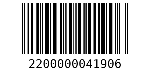 Штрихкод 2200000041906