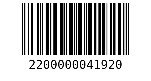 Штрихкод 2200000041920