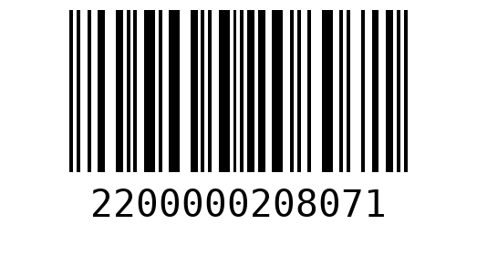 Штрихкод 2200000208071