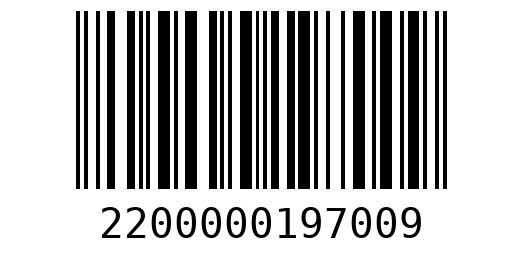 Штрихкод 2200000197009