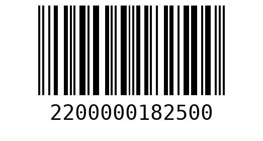 Штрихкод 2200000182500