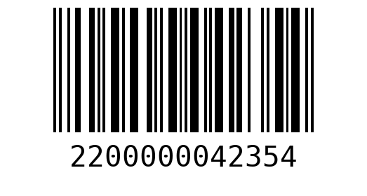 Штрихкод 2200000042354