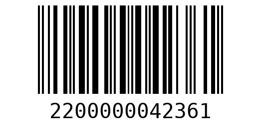Штрихкод 2200000042361