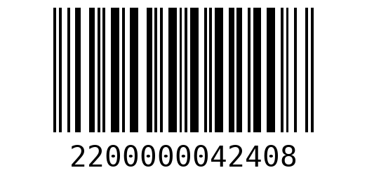 Штрихкод 2200000042408