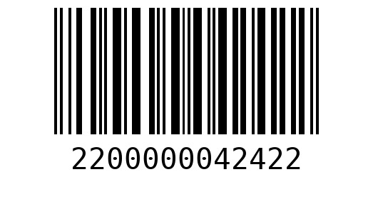 Штрихкод 2200000042422
