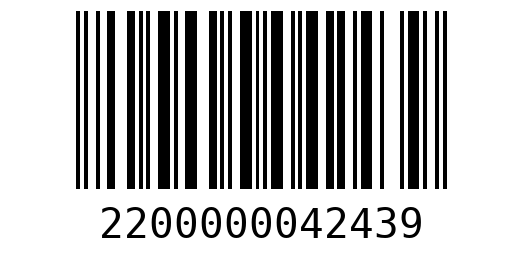 Штрихкод 2200000042439