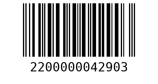 Штрихкод 2200000042903