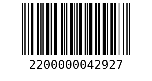Штрихкод 2200000042927