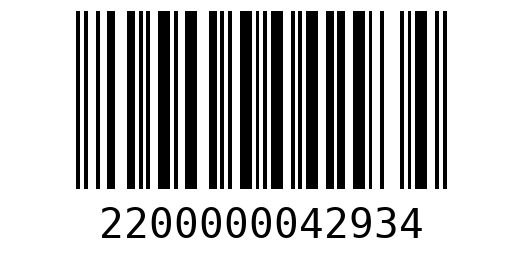 Штрихкод 2200000042934