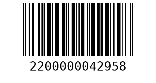 Штрихкод 2200000042958