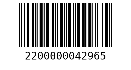 Штрихкод 2200000042965