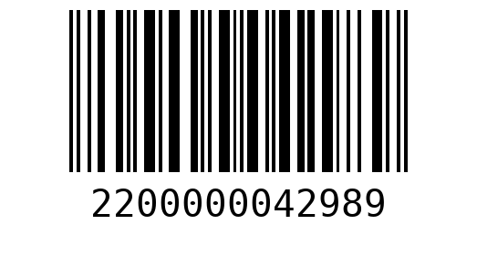 Штрихкод 2200000042989