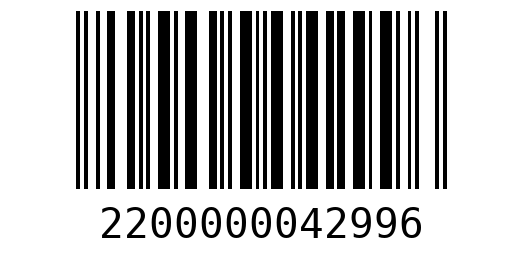 Штрихкод 2200000042996
