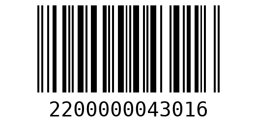 Штрихкод 2200000043016