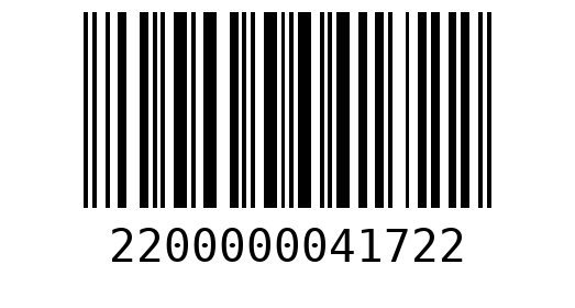 Штрихкод 2200000041722