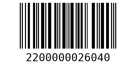 Штрихкод 2200000026040