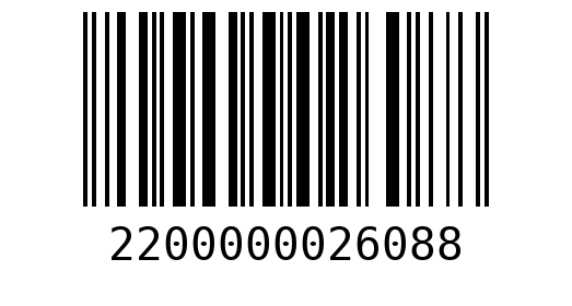 Штрихкод 2200000026088