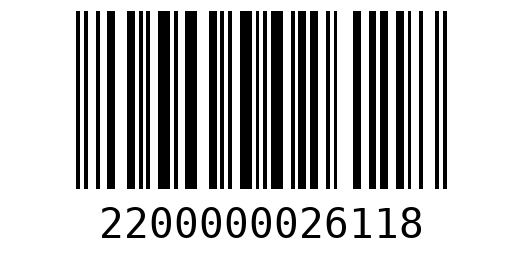 Штрихкод 2200000026118