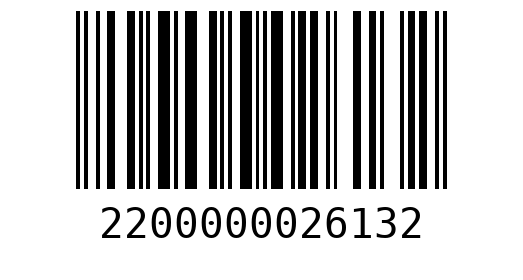 Штрихкод 2200000026132