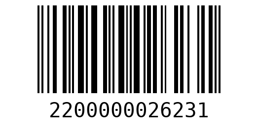 Штрихкод 2200000026231