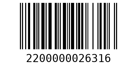 Штрихкод 2200000026316
