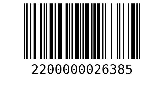 Штрихкод 2200000026385