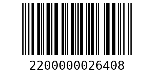 Штрихкод 2200000026408