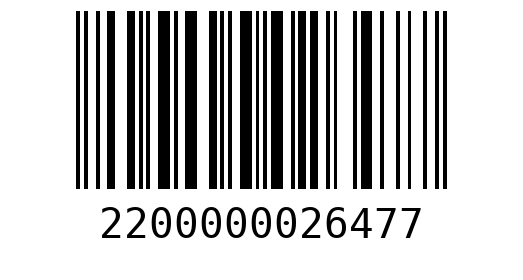 Штрихкод 2200000026477