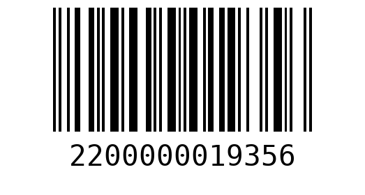 Штрихкод 2200000019356