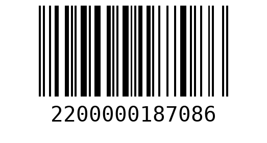 Штрихкод 2200000187086