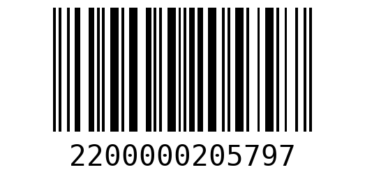 Штрихкод 2200000205797