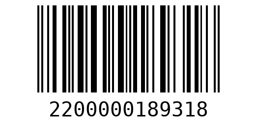 Штрихкод 2200000189318