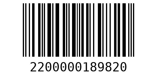 Штрихкод 2200000189820
